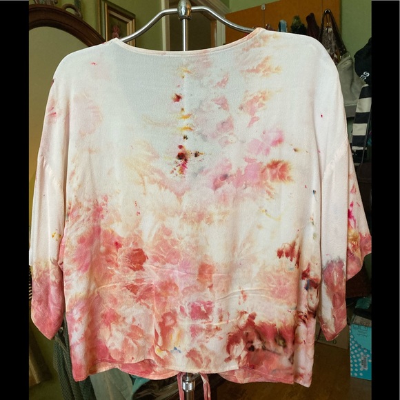 Hand Dyed Watercolor Design Top NWOT - Picture 2 of 8